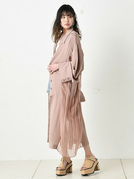 「プリーツ」｜BARAKさん（レディース・160cm）の春コーディネート