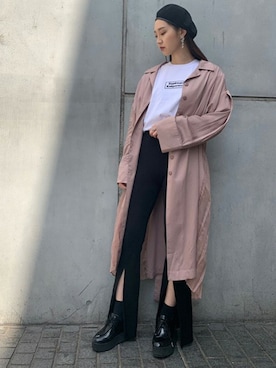 「BARAK（バラク）のアイテム」を使った、BARAKさん（レディース・160cm）の春コーディネート