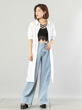 BARAKさん（レディース・160cm）の夏コーディネート