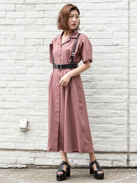 「BARAK（バラク）のアイテム」を使った、BARAKさん（レディース・160cm）の夏コーディネート