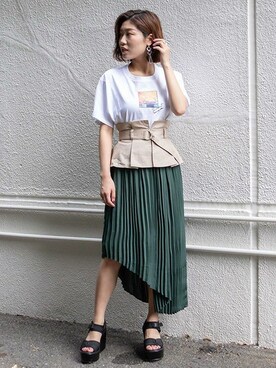 BARAKさん（レディース・160cm）の夏コーディネート