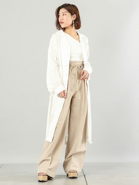 「ナチュラルスタイル」｜BARAKさん（レディース・160cm）の夏コーディネート