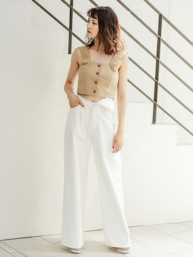 「BARAK（バラク）のアイテム」を使った、BARAKさん（レディース・167cm）の夏コーディネート