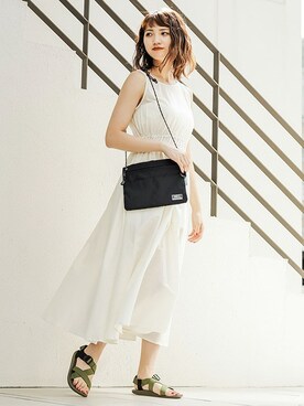 「BARAK（バラク）のアイテム（その他）」を使った、BARAKさん（レディース・167cm）の夏コーディネート
