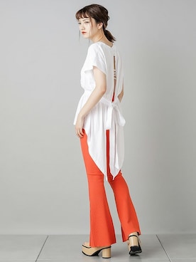 「BARAK（バラク）のアイテム」を使った、BARAKさん（レディース・167cm）の夏コーディネート