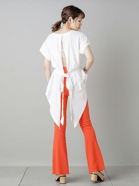 「BARAK（バラク）のアイテム」を使った、BARAKさん（レディース・167cm）の夏コーディネート