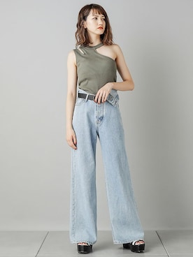 「BARAK（バラク）のアイテム」を使った、BARAKさん（レディース・167cm）の夏コーディネート