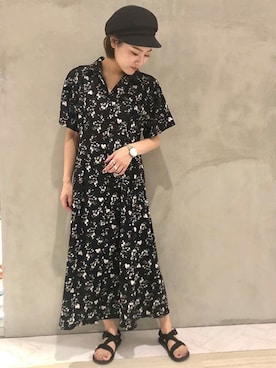 「マリンキャップ」｜BARAKさん（レディース・160cm）の夏コーディネート