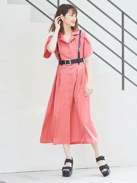 「BARAK（バラク）のアイテム」を使った、BARAKさん（レディース・167cm）の夏コーディネート
