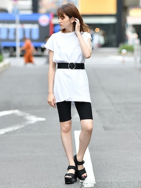 「BARAK（バラク）のアイテム」を使った、BARAKさん（レディース・167cm）の夏コーディネート