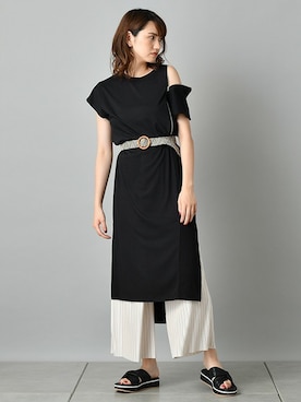 「BARAK（バラク）のアイテム（パンツ）」を使った、BARAKさん（レディース・167cm）の夏コーディネート