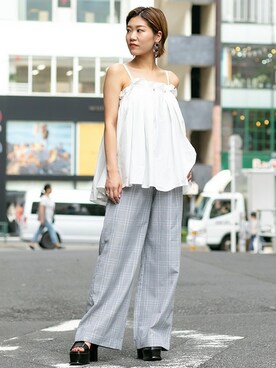 BARAKさん（レディース・161cm）の夏コーディネート