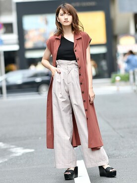 BARAKさん（レディース・167cm）の夏コーディネート