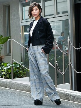 「BARAK（バラク）のアイテム」を使った、BARAKさん（レディース・161cm）の秋コーディネート
