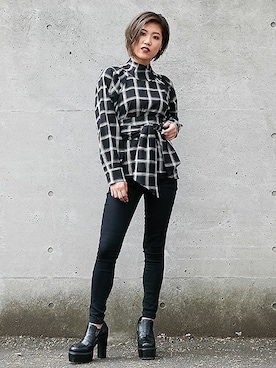 「BARAK（バラク）のアイテム」を使った、BARAKさん（レディース・161cm）の秋コーディネート