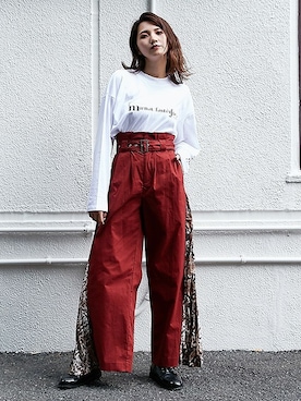 「プリーツ」｜BARAKさん（レディース・167cm）の秋コーディネート