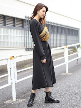 「BARAK（バラク）のアイテム」を使った、BARAKさん（レディース・167cm）の秋コーディネート