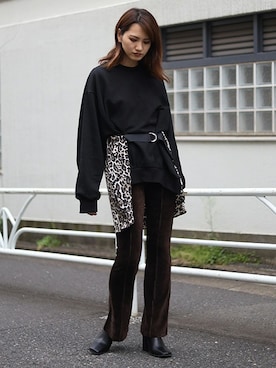 「BARAK（バラク）のアイテム」を使った、BARAKさん（レディース・167cm）の秋コーディネート