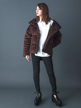 「BARAK（バラク）のアイテム」を使った、BARAKさん（レディース・167cm）の秋コーディネート