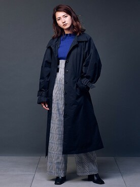 「BARAK（バラク）のアイテム（トレンチコート）」を使った、BARAKさん（レディース・167cm）の秋コーディネート