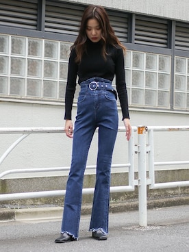 「ベルト付き」｜BARAKさん（レディース・160cm）の秋コーディネート