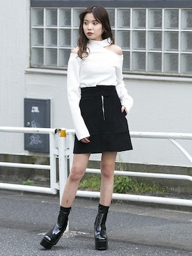 「BARAK（バラク）のアイテム」を使った、BARAKさん（レディース・160cm）の秋コーディネート