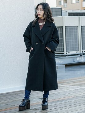 「BARAK（バラク）のアイテム（その他アウター）」を使った、BARAKさん（レディース・152cm）の秋コーディネート