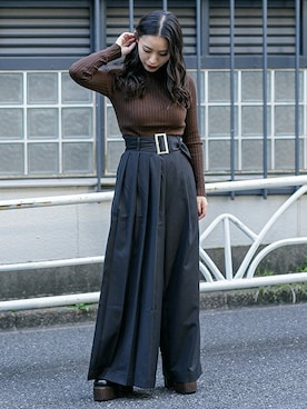 「BARAK（バラク）のアイテム」を使った、BARAKさん（レディース・152cm）の秋コーディネート