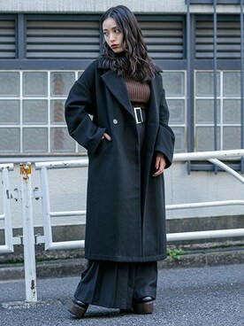 「BARAK（バラク）のアイテム（その他アウター）」を使った、BARAKさん（レディース・152cm）の秋コーディネート