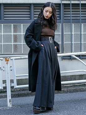 「BARAK（バラク）のアイテム（その他アウター）」を使った、BARAKさん（レディース・152cm）の冬コーディネート