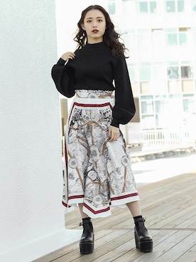 「アイテム（ブーティ）」を使った、BARAKさん（レディース・152cm）の冬コーディネート