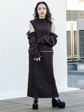 「BARAK（バラク）のアイテム」を使った、BARAKさん（レディース・152cm）の冬コーディネート