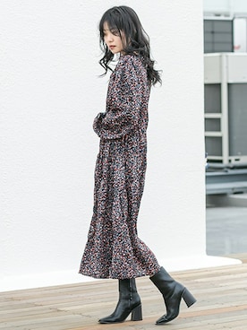 「シャーリング」｜BARAKさん（レディース・160cm）の冬コーディネート