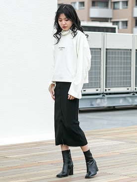 「BARAK（バラク）のアイテム」を使った、BARAKさん（レディース・160cm）の冬コーディネート