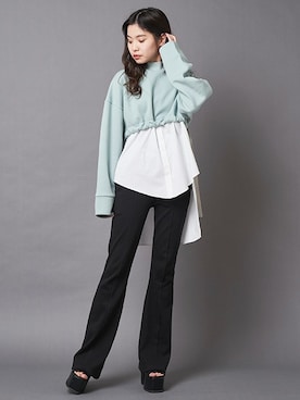 「スエット」｜BARAKさん（レディース・160cm）の冬コーディネート