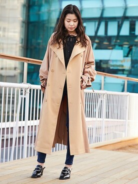 「BARAK（バラク）のアイテム（その他アウター）」を使った、BARAKさん（レディース・160cm）の冬コーディネート