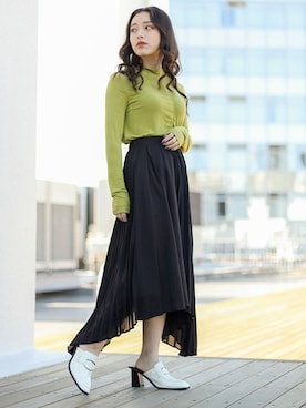 「シャーリング」｜BARAKさん（レディース・152cm）の春コーディネート