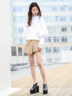 「BARAK（バラク）のアイテム」を使った、BARAKさん（レディース・160cm）の春コーディネート