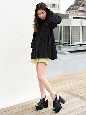 「ラップスカート」｜BARAKさん（レディース・160cm）の春コーディネート