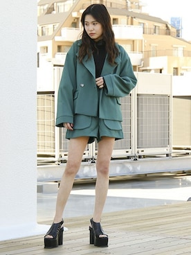 「BARAK（バラク）のアイテム」を使った、BARAKさん（レディース・160cm）の春コーディネート