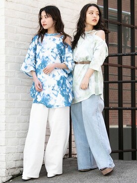 「Tシャツワンピ」｜BARAKさん（レディース・160cm）の春コーディネート