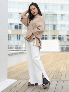 「BARAK（バラク）のアイテム」を使った、BARAKさん（レディース・152cm）の春コーディネート