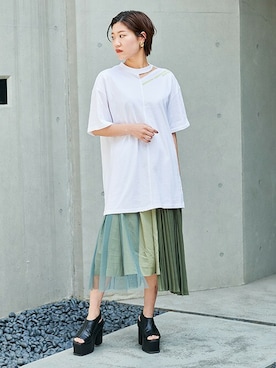 「BARAK（バラク）のアイテム」を使った、BARAKさん（レディース・162cm）の春コーディネート