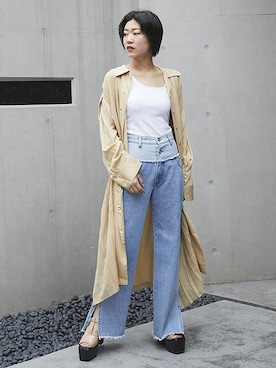 「プリーツ」｜BARAKさん（レディース・162cm）の夏コーディネート