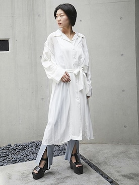 「プリーツ」｜BARAKさん（レディース・162cm）の夏コーディネート