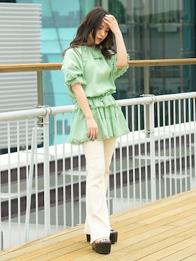 「ミニワンピ」｜BARAKさん（レディース・152cm）の夏コーディネート