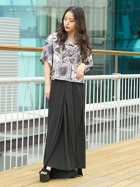 「BARAK（バラク）のアイテム」を使った、BARAKさん（レディース・152cm）の夏コーディネート