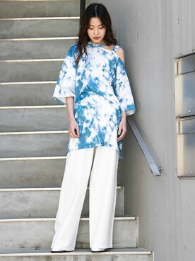 「Tシャツワンピ」｜BARAKさん（レディース・160cm）の夏コーディネート