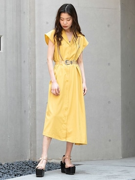 「BARAK（バラク）のアイテム」を使った、BARAKさん（レディース・160cm）の夏コーディネート