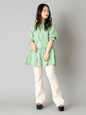 「ミニワンピ」｜BARAKさん（レディース・152cm）の夏コーディネート